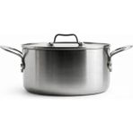 Greenpan x Mauviel La Collection Limited Edition 24 cm 3-Ply Paslanmaz Çelik Derin Tencere (5,7 L) - Gümüş - 24 Cm.