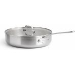 Greenpan x Mauviel La Collection Limited Edition 28 cm 3-Ply Basık Tencere – Thermolon™ Seramik Yüzeyli (3,5 L) - Gümüş