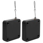 Greensen 2 adet otomatik kapı kapatıcı, sensör, otomatik sensör, kapı kapatıcı, çelik, taşınabilir, küçük, dedektör halatı, çamaşır ipi, ip, P12 ofis için