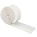 Greensen 5 m 45 mm kendinden yapışkanlı kapı cereyan önleyici, kendinden yapışkanlı kapı, pencere, rüzgar, böcekler, toz koruması, sızdırmazlık şeritleri (WHITE)