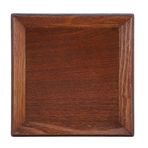 Greensen Kare masif ahşap çay tepsisi, ahşap tabak, kahve, suşi, atıştırmalıklar, kafe restoran için servis tabağı, meyve tabağı, ahşap tabak, peynir tahtası, dekoratif tabak seti, (12,5 x 12,5 x 2 cm)