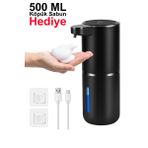 Greentech Sensörlü USB Şarjlı Köpük Sabunluk Siyah / GT-SD03S