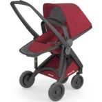 Greentom Reversible Çift Yönlü Bebek Arabası | Siyah Şasi - Çilek