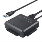 Greethga Adaptör SATA a USB 3.0 Kablo Dönüştürücüsü, IDE/SATA 3, 2.5 3.5 HDD SSD Adaptörü Sabit Disk Sürücüsü Adaptörü, AB Fişi