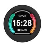 Greethga MCU Kartı Mikro Denetleyici RP2040 0,99 inç Yuvarlak LCD Ekran Jiroskop Sensörü Renkli İvme Ölçer 65K Metal CNC Dayanıklı