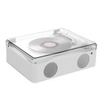 Greethga Retro Bluetooth 5.0 CD çalar dahili hoparlör, şarj edilebilir müzik çalar, taşınabilir yüksek fi çalar USB Kızılötesi uzaktan kumandalı A