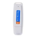 Greethga USB Flash Sürücü Dijital Ses Kaydedici Ses Kayıt Cihazı USB Ses Kalemi Taşınabilir U Disk 32 GB Bellek Kartı Desteği (Beyaz)