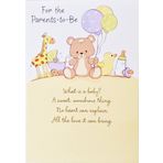 Greeting Card Ebeveynler İçin - Hayatınızın Bu Heyecan Verici Zamanında Her Mutluluğu Dilemek - Yeni Bebek Hamileliği Tebrikler (Anne Olacak Baba Olmak)