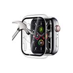 GREGOSS Apple Watch 1 2 3 4 5 6 Se 7 8 9 Serisi 44mm 360 Tam Koruma Önü Cam Sert Taşlı Zarif Kılıf