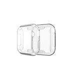 GREGOSS Apple Watch 2 3 4 5 6 7 Se 8 9 Uyumlu 44mm Seffaf Silikon 360 Tam Koruma Yumuşak Kılıf