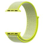 Gregoss Apple Watch Seri 2,3,4,5,6,se,7 Uyumlu 38/40/41 mm Spor Loop Kumaş Hasır Kordon - Limon Yeşili