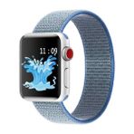 Gregoss Apple Watch Seri 2,3,4,5,6,se,7 Uyumlu 42/44/45 mm Spor Loop Kumaş Hasır Kordon Gökyüzü Mavi