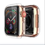 Gregoss Apple Watch Uyumlu 2 3 4 5 6 Se 44MM Şeffaf Silikon Koruyucu Kılıf