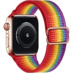 Gregoss Apple Watch Uyumlu Saat Bandı ( 42-44-45 Mm)Ayarlanabilir Tokalı Elastik Rahat Şık Kordon - Renkli