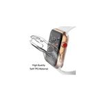 GREGOSS Lüx Apple Watch 2 3 4 5 6 7 8 Se 9 Uyumlu 41 Mm Şeffaf 360 Koruma Kılıf Nano Teknoloji