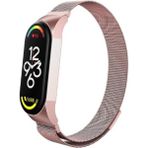 Gregoss Lüx Xiaomi Mi 7 Band Milanese Mi 7 Uyumlu Paslanmaz Mıknatıslı Metal Kordon
