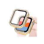 GREGOSS Watch Seri 1/2/3 Uyumlu Kılıf 42mm Önü Cam Taşlı Zarif Watch Tam Koruma