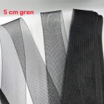 Gren 5 cm Siyah-1 Top 25 Yard -(22,85 Metredir)-Gelinlik ve Abiye Elbise Dikim Işleri Için