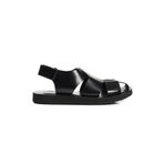 Greyder 3Y1US62620 Siyah Hakiki Deri Erkek Sandalet