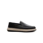 Greyder 64696 Erkek Hakiki Deri Baskılı Lastikli Comfort Casual Ayakkabı SİYAH 42