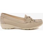 Greyder 6Y2FA25593 Kadın Vizon Hakiki Deri Comfort Ayakkabı