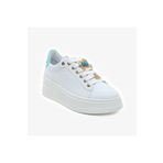 Greyder Kadın Beyaz Mavi Hakiki Deri Sneaker Ayakkabı 5Y2SA59273