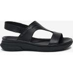 Greyder Kadın Siyah Hakiki Deri Comfort Sandalet 6Y2FS33581
