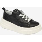 Greyder Kadın Siyah Hakiki Deri Sneaker Ayakkabı 4Y2SA33710 - Mat Siyah