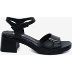Greyder Kadın Siyah Hakiki Deri Topuklu Sandalet 5Y2WS59244