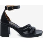 Greyder Kadın Siyah Hakiki Deri Topuklu Sandalet 5Y2WS59245