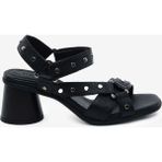 Greyder Kadın Siyah Hakiki Deri Topuklu Sandalet 6Y2PS34490