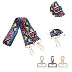 GRFIT Çanta Kemeri Sling Bag Strap El Çantası Aksesuarları Kadın Postacı Ayarlanabilir Uzun Omuz Çantası Askısı Geniş Omuz Askısı (Renk: E24, Boyut: Açık Altın Toka)