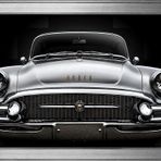 Gri 1955 Buick Roadmaster Araba-1 Motifli Kanvas Tablo DBSANAT11995