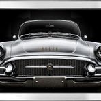 Gri 1955 Buick Roadmaster Araba-1 Motifli Kanvas Tablo DBSANAT11996