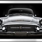 Gri 1955 Buick Roadmaster Araba-1 Motifli Kanvas Tablo DBSANAT1199713