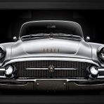 Gri 1955 Buick Roadmaster Araba-1 Motifli Kanvas Tablo DBSANAT1199813