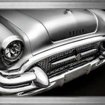 Gri 1955 Buick Roadmaster Araba-2 Motifli Kanvas Tablo DBSANAT1200413