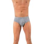 Gri 3'lü Ekonomik Paket,%100 Pamuklu, Erkek Penye Slip Külot, M, LX171TK-198IGP100984
