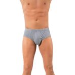 Gri 3'lü Ekonomik Paket,%100 Pamuklu, Erkek Penye Slip Külot, S, LX171TK-198IGP100983