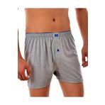 Gri 3'lü Paket Düğmeli Erkek Boxer