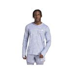 Gri Adidas Erkek Uzun Kollu Koşu Tişörtü OTR E AOP LS M JD7770