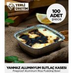 Gri Alüminyum Sütlaç Kasesi 100 Adet