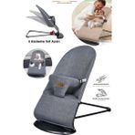 Gri Baby Home 370 Balance Üç Kademeli Sallanan Ana Kucağı 0-9 kg Taşıma Kapasitesi Yumuşak Malzeme