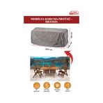 Gri Bahçe Mobilya Koruma Örtüsü Branda 260x160x80 Cm-santimetre, Su Geçirmez, Güneşten Korur Gri