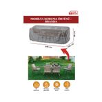 Gri Bahçe Mobilya Koruma Örtüsü Branda 300x160x80 Cm - Santimetre, Su Geçirmez, Güneşten Korur Gri