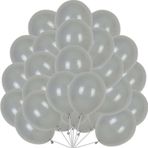 Gri balon, 60 adet 30 cm helyum balonu gri balon çelenk lateks balon doğum günü, düğün, vaftiz, nişan, bebek partisi dekorasyonu için