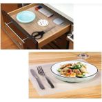 Gri Buzdolabı Iç Raf Kaydırmaz Örtüsü, 45 cm En, 10 M Uzunluk - Antrasit - Seçenek 1