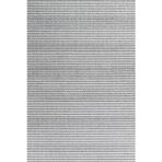 Gri Çizgili Pamuk Makinada Yıkanabilir Kaymaz Taban Dijital Makine Baskı Salon Halı-I-Krm_Wool-002A-120x180