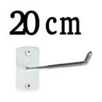 Gri Dekor 20 Adet 10 cm Duvara ve Suntaya Monte Kanca, Monteli Kanca Askı, Aksesuar, Bijuteri Kancası