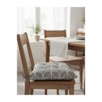 Gri Duck Kumaş 40X40Cm Silikon Dolgulu Sandalye Minderi 1 Adet, Gri